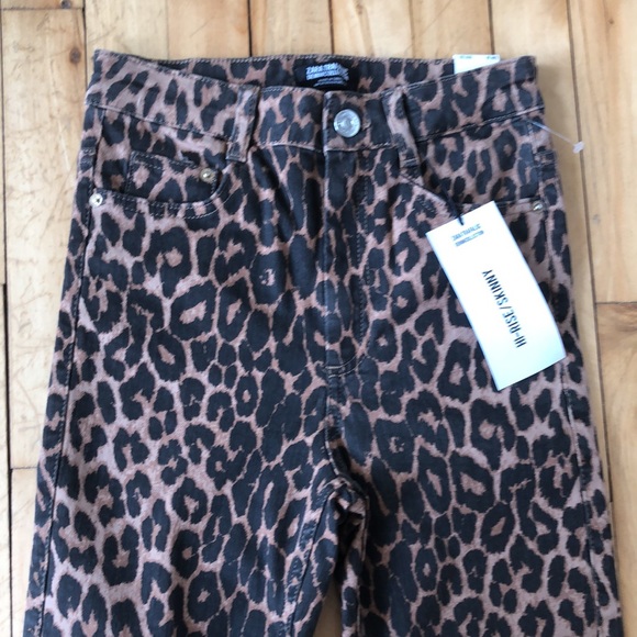 Zara Léopard Skinny Jeans - Picture 2 of 6
